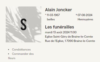 Funérailles Alain Joncker