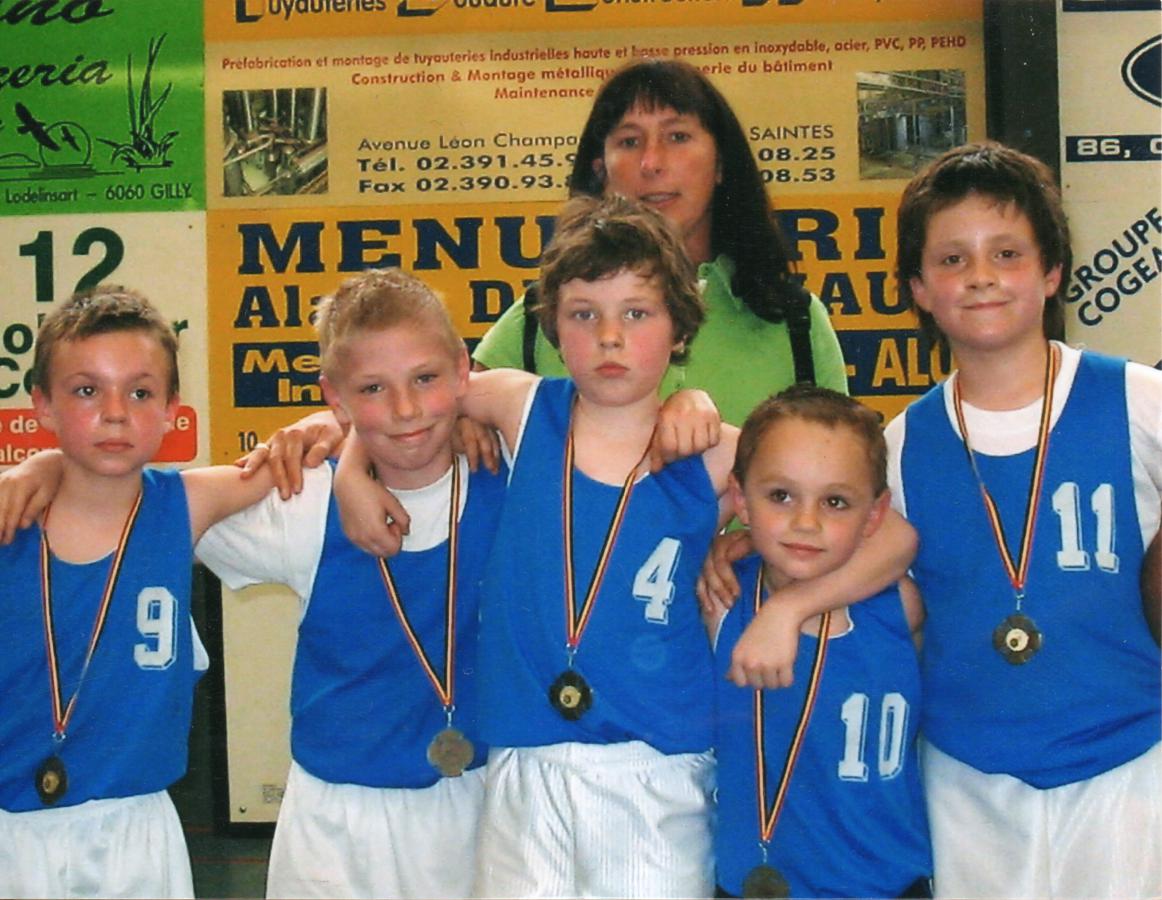 Poussins 2005-2006 - Kenny - Bryan - 
Maxime - Florian - Nicolas