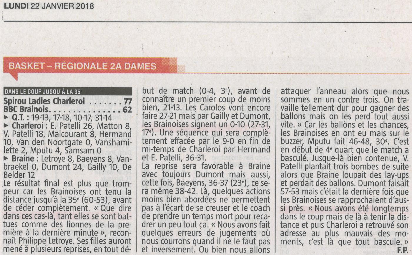 Sirou Ladies - R2D - 22 janvier 2018