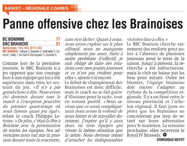 BC Boninne - R2D - 09 septembre 2017