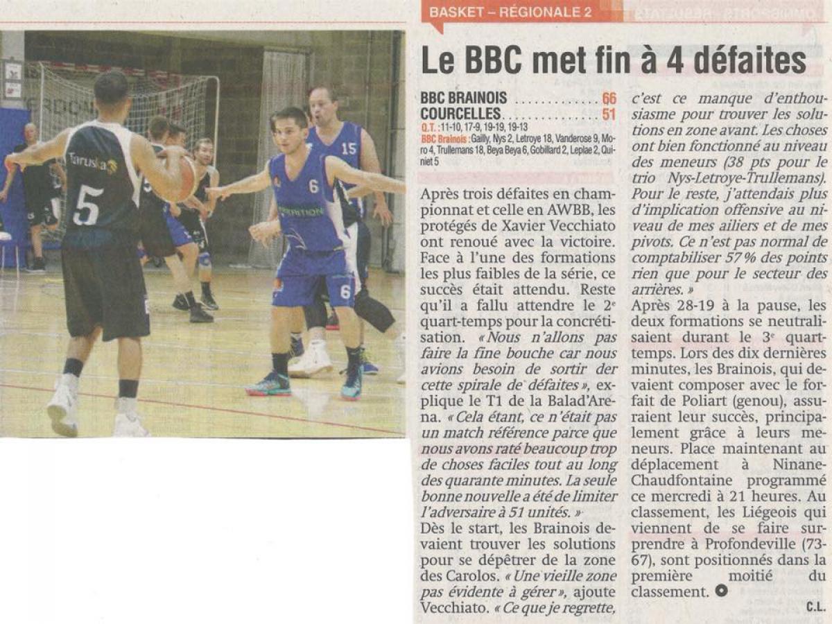 BBC - Courcelles - 4 novembre 2017